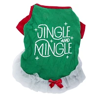 'jingle & mingle' holiday pet tutu dress