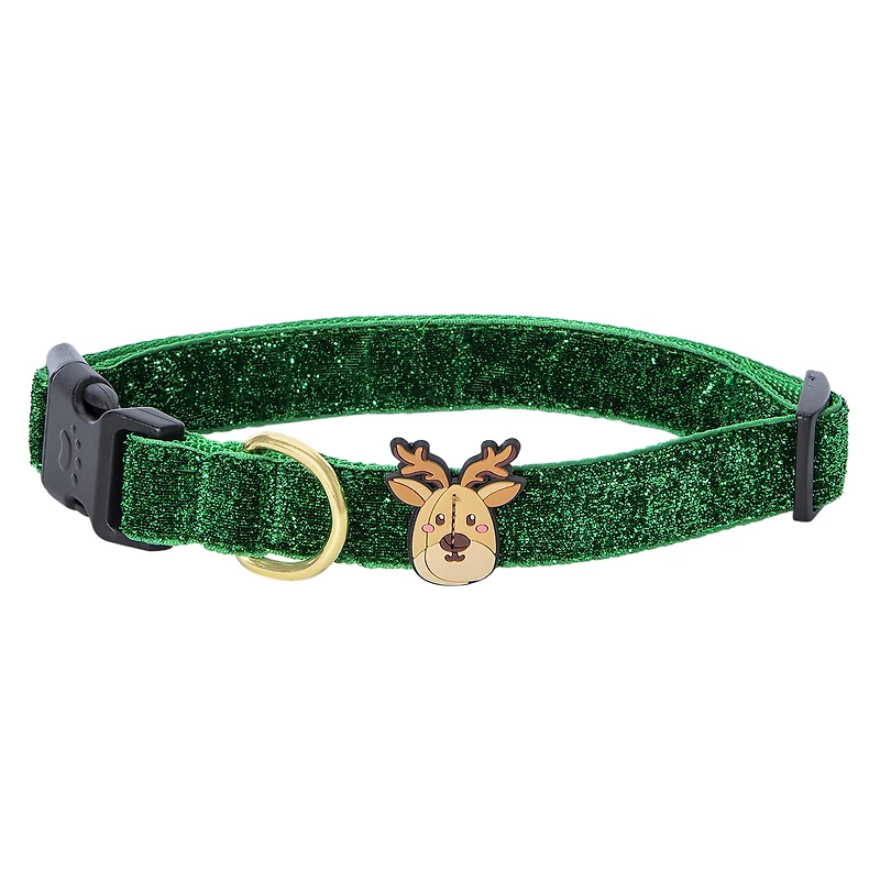 red christmas dog collar