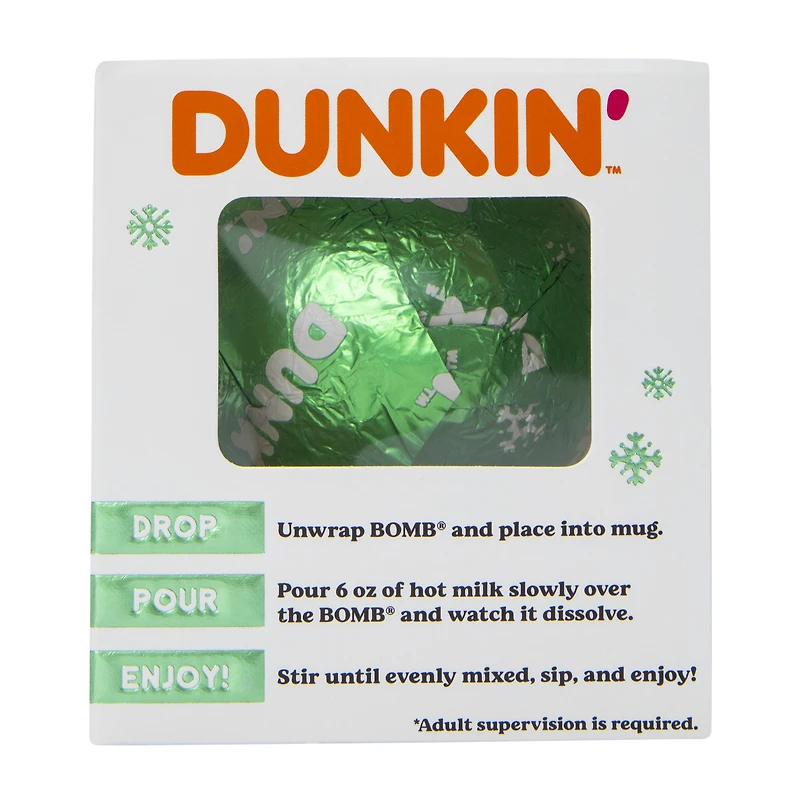 dunkin’™ mint hot chocolate bomb® 1.6oz