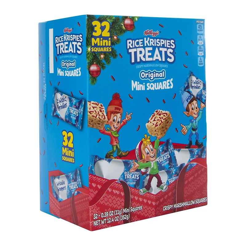 holiday rice krispies treats® original mini squares 32-count