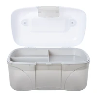 multi-purpose storage box with flip-top lid 9.3in x 6in