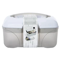 multi-purpose storage box with flip-top lid 9.3in x 6in