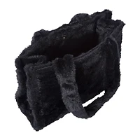 faux fur mini tote bag 10.5in x 8in