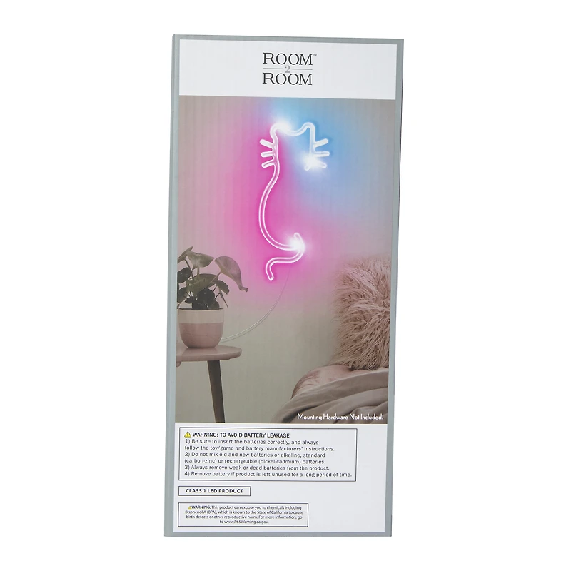 sitting cat LED wall light 9.8in x 4.3in