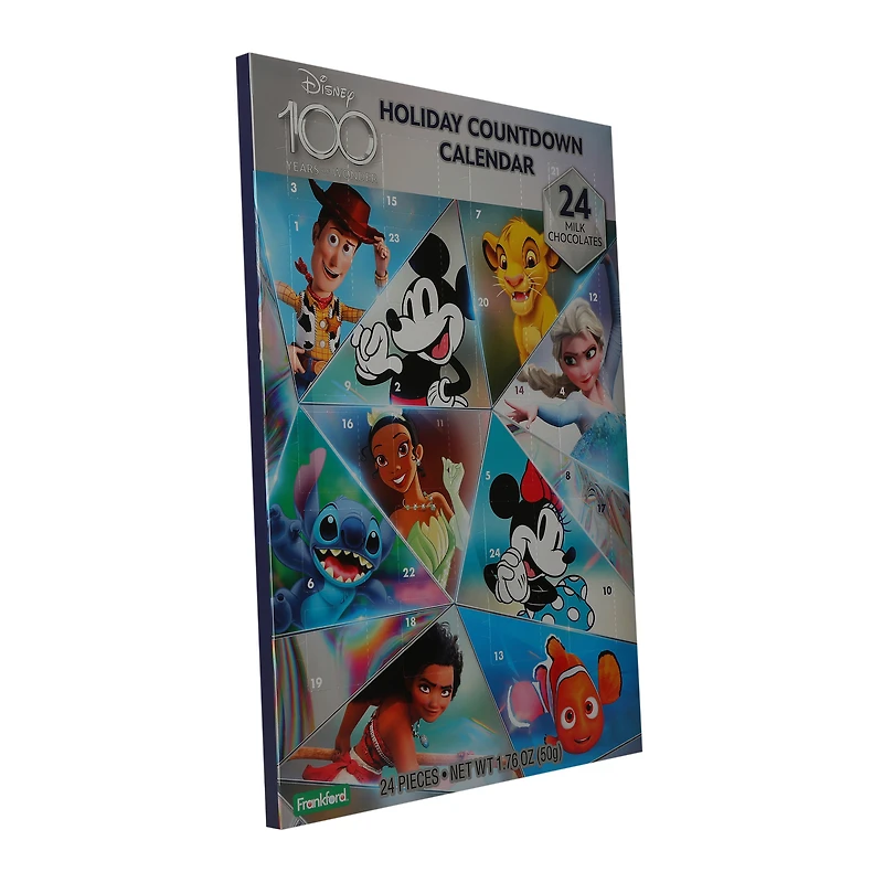Disney 100 milk chocolate holiday countdown calendar