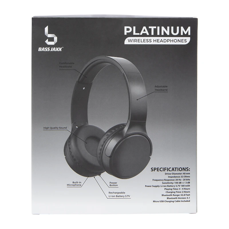 platinum bluetooth® wireless headphones