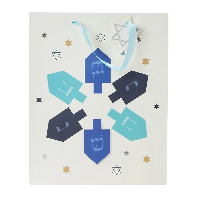 large hanukkah gift bag 12.75in x 10.25in