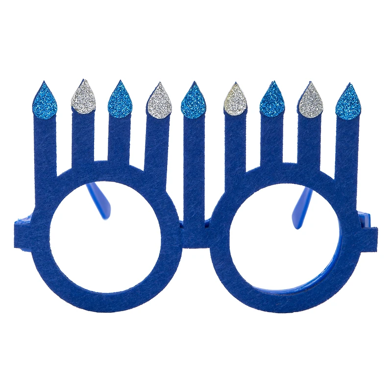 hanukkah menorah glasses