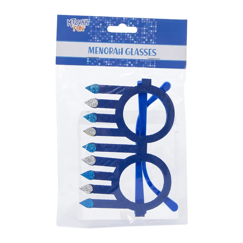hanukkah menorah glasses