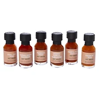 hot santa rocks 6-piece hot sauce sampler gift set