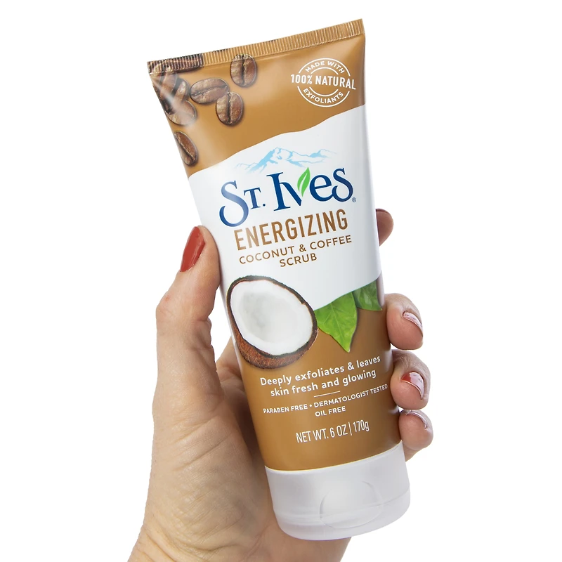 st. ives® energizing coconut & coffee scrub 6oz