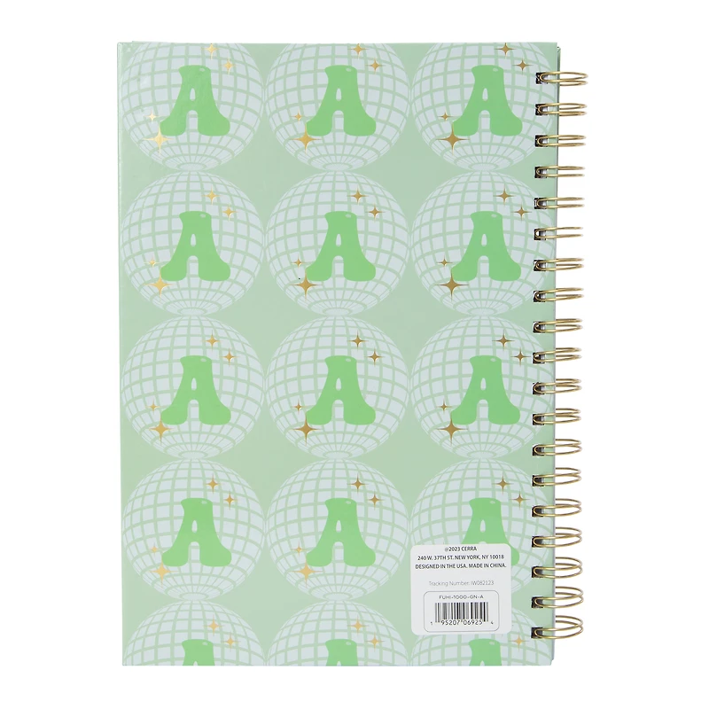 Monogram Disco Ball Journal