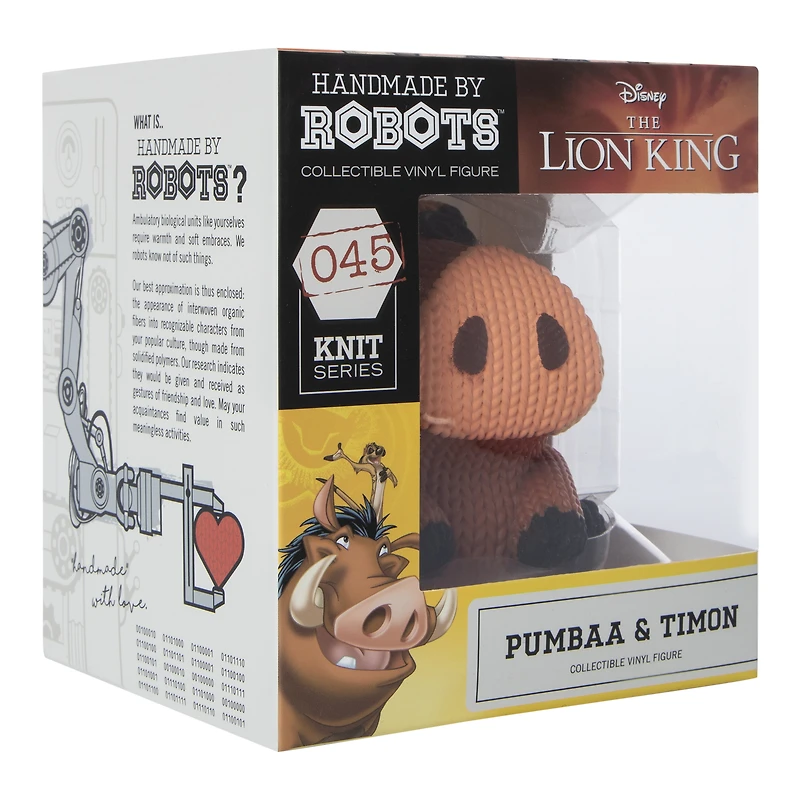 Disney The Lion King Handmade By Robots™ Vinyl Figure - Pumbaa & Timon