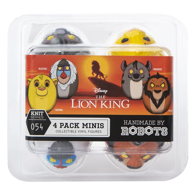 Disney The Lion King Mini Handmade By Robots™ Vinyl Figures 4-Count