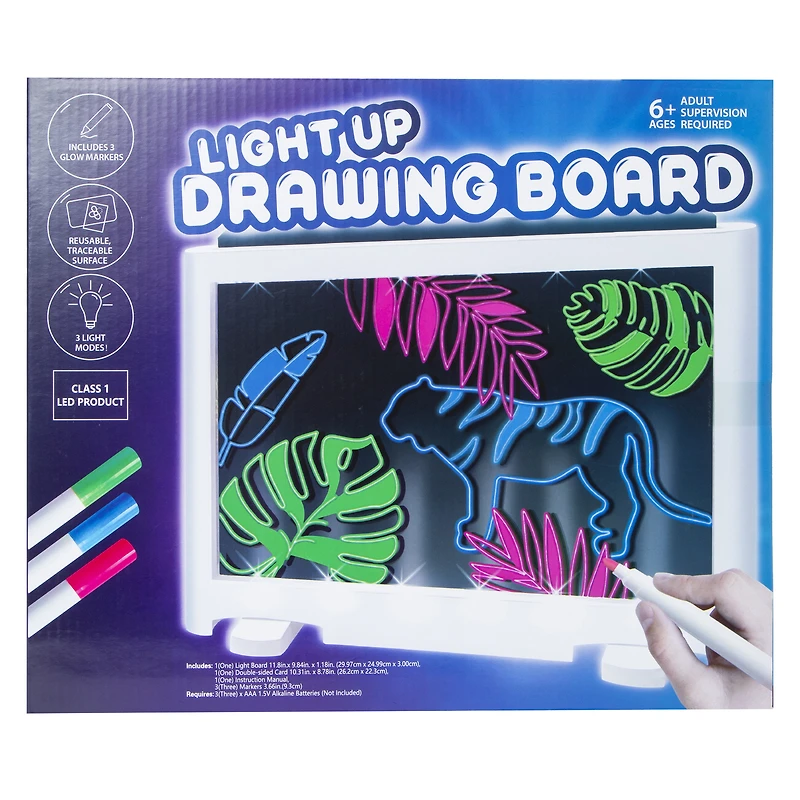 light up LED drawing board 11.8in x 9.84in