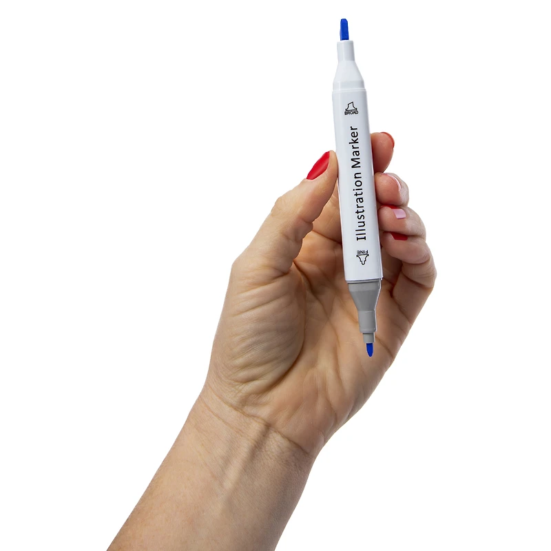 dual-tip illustration pastel markers 21-count
