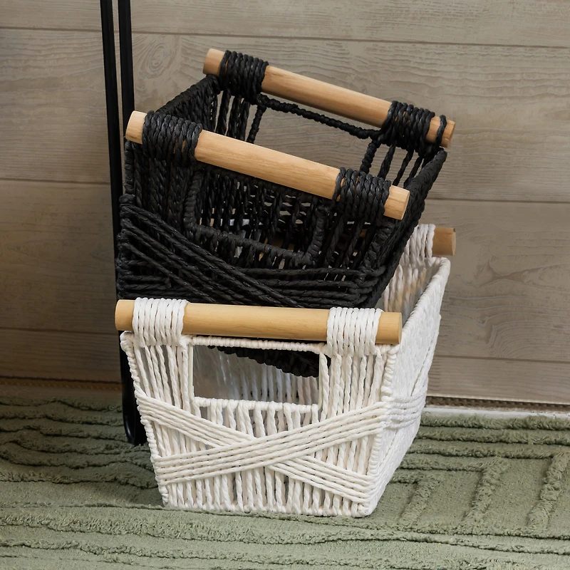woven storage bin 8in x 12in