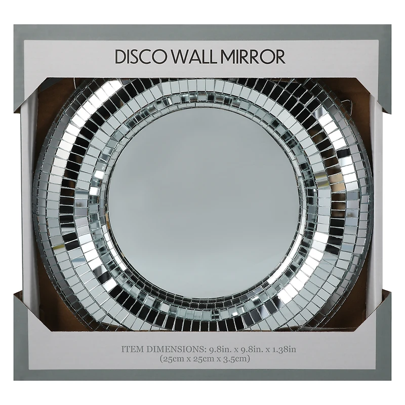 disco ball wall mirror 9.8in
