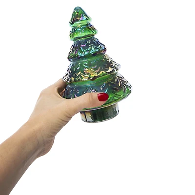 Glass Christmas Tree 7in