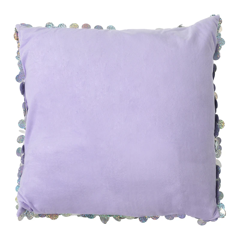paillette sequin pillow 16in