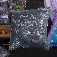 paillette sequin pillow 16in