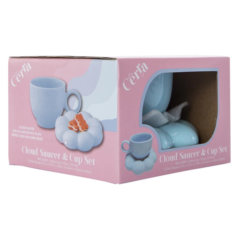 cloud saucer & cup set 7.25oz