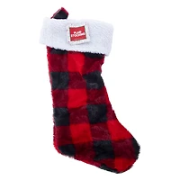plaid christmas stocking