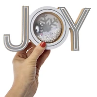 'joy' wood tabletop sign 9.1in x 4.5in