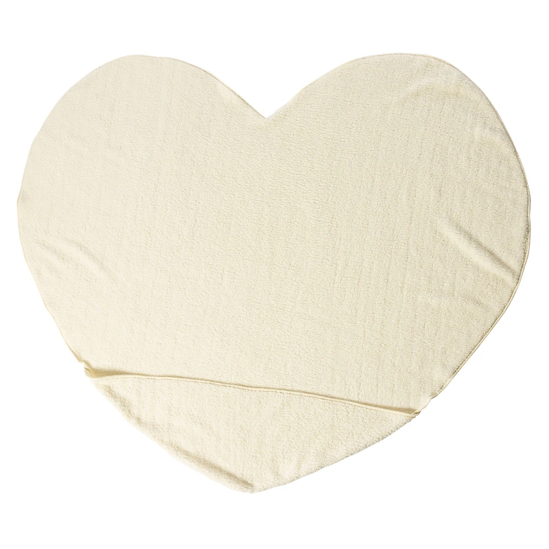 Heart Shaped Blanket With Foot Pocket 64in x 72in