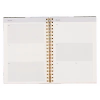 Spiral-Bound Undated Weekly Planner
