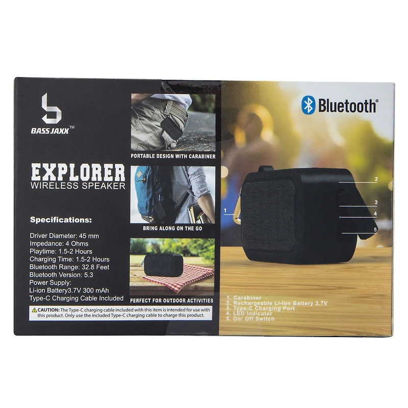 explorer bluetooth® wireless speaker