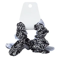 bandana bow scrunchies 2-pack