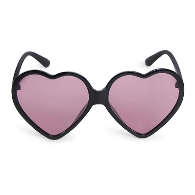 lovebug heart-shape colored lens sunglasses