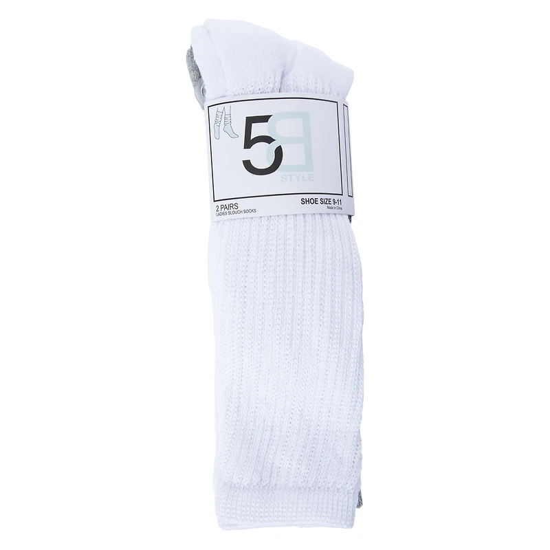 Ladies Slouch Socks 2-Pack
