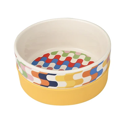 Jonathan Adler™ Bargello Duo Pet Bowl - Small (Holds 1 Cup)