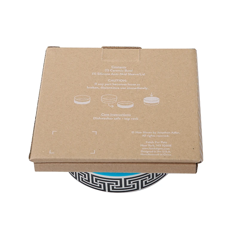 Jonathan Adler™ Greek Key Duo Pet Bowl - Small (1 Cup)