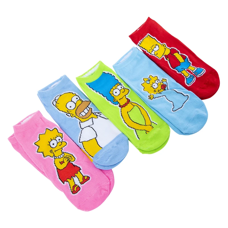 ladies the simpsons™ low-cut socks 5-pack