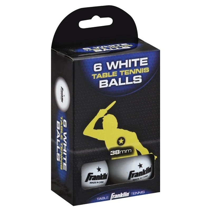 Franklin® 38Mm Ping Pong Balls 6-Pack