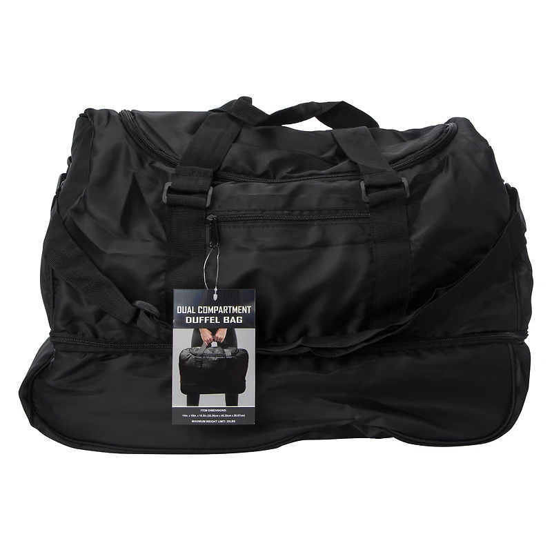 Dual Compartment Duffel Bag 19in