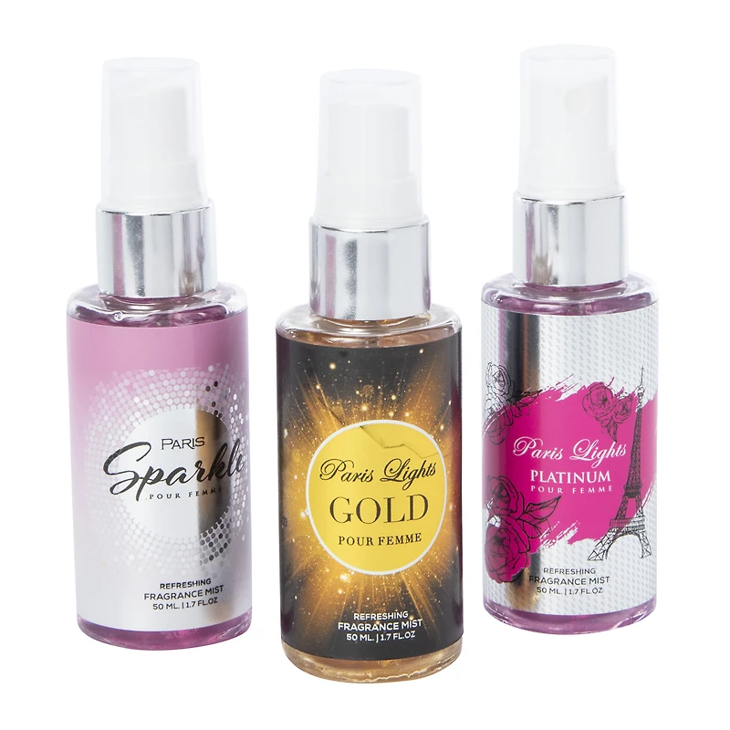 Belle De Paris Refreshing Fragrance Mist Collection 3-Piece Set