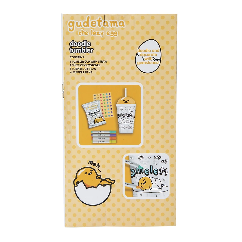 Gudetama The Lazy Egg™ Doodle Tumbler Cup
