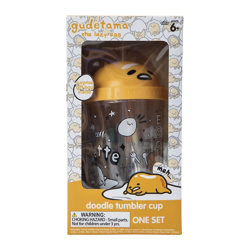 Gudetama The Lazy Egg™ Doodle Tumbler Cup