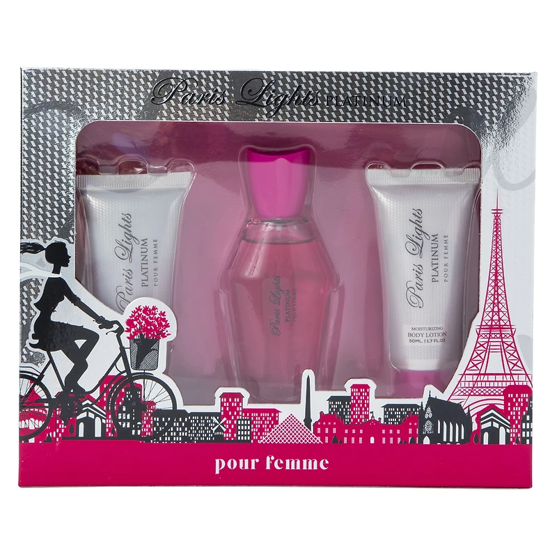 Paris Lights Platinum Pour Femme 3-Piece Set