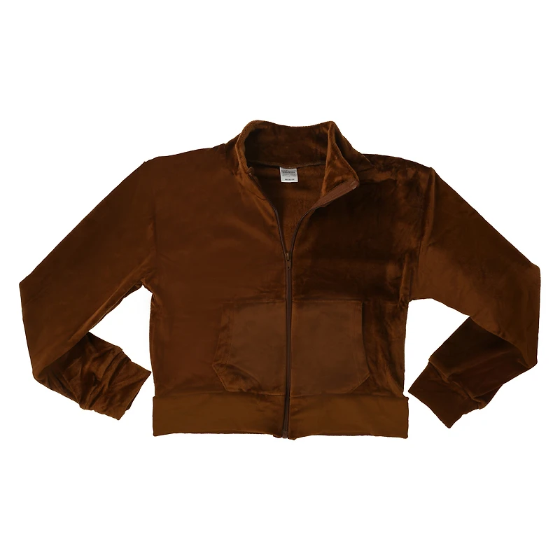 Velour Zip Up Jacket