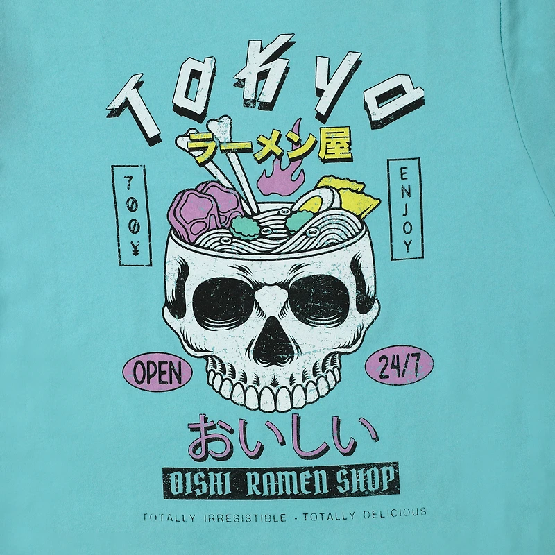 skull ramen graphic tee