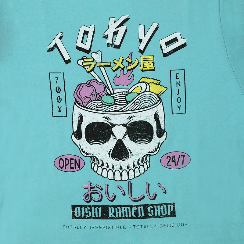 skull ramen graphic tee