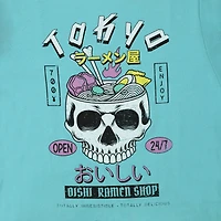 skull ramen graphic tee
