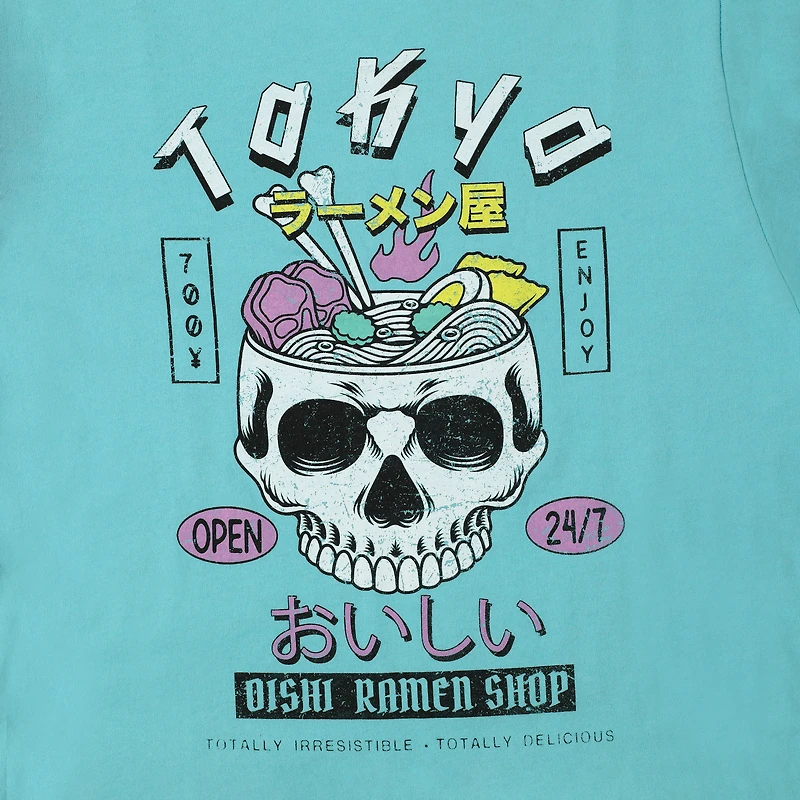 skull ramen graphic tee