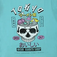 skull ramen graphic tee