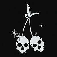 cherry skulls graphic tee